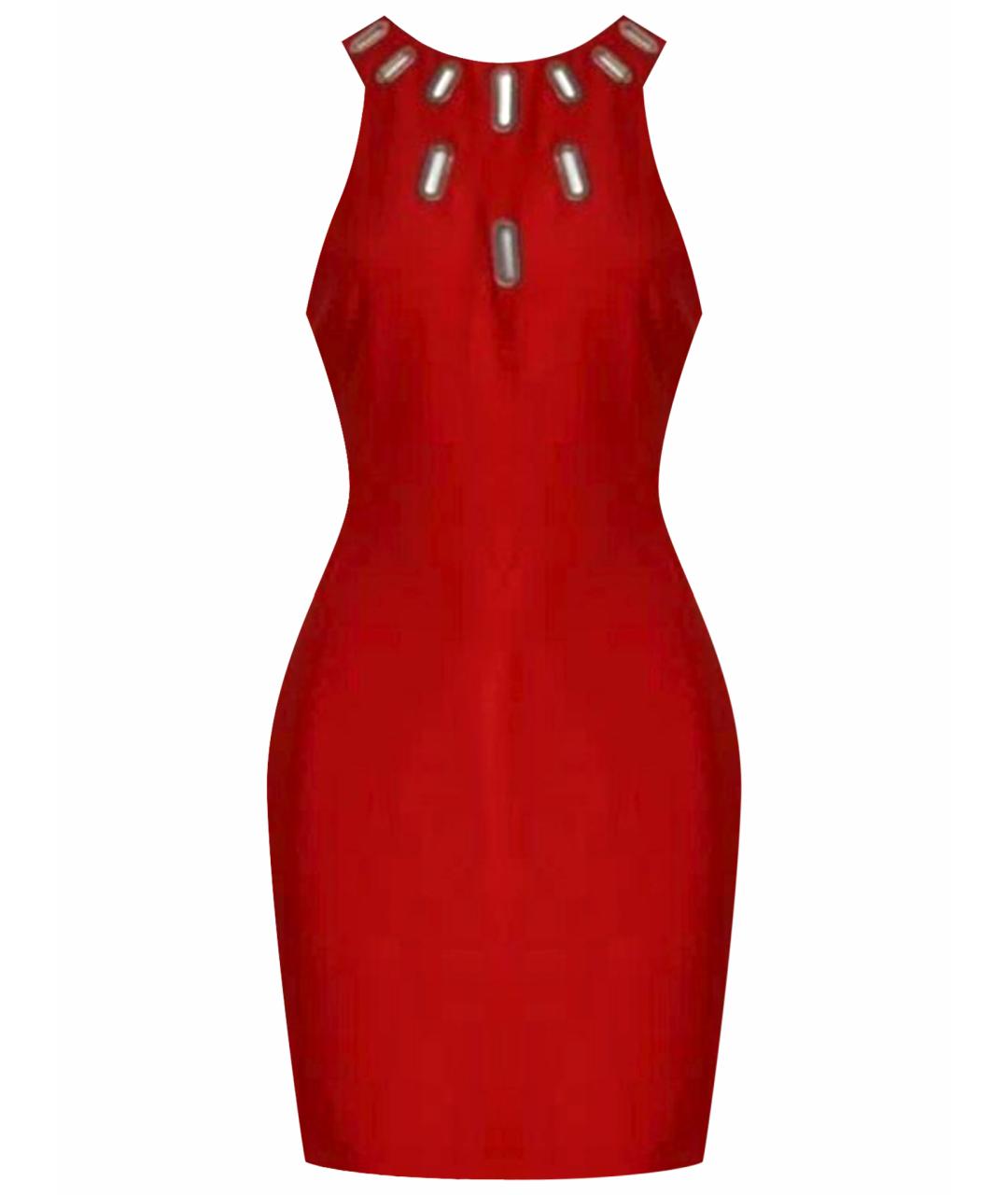 VERSACE COLLECTION Красное полиэстеровое вечернее платье, фото 1