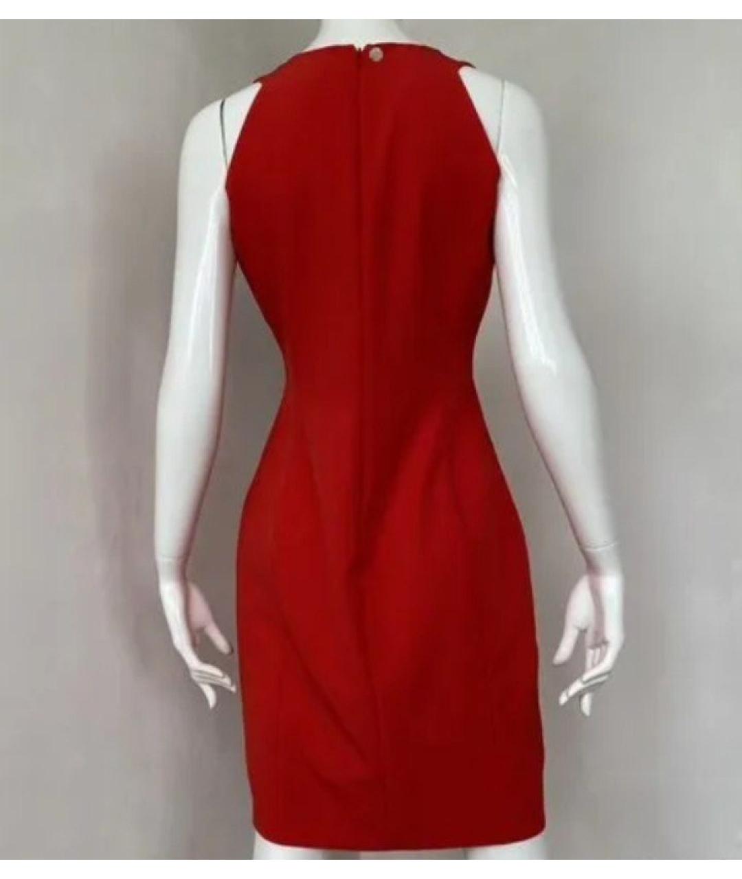 VERSACE COLLECTION Красное полиэстеровое вечернее платье, фото 2