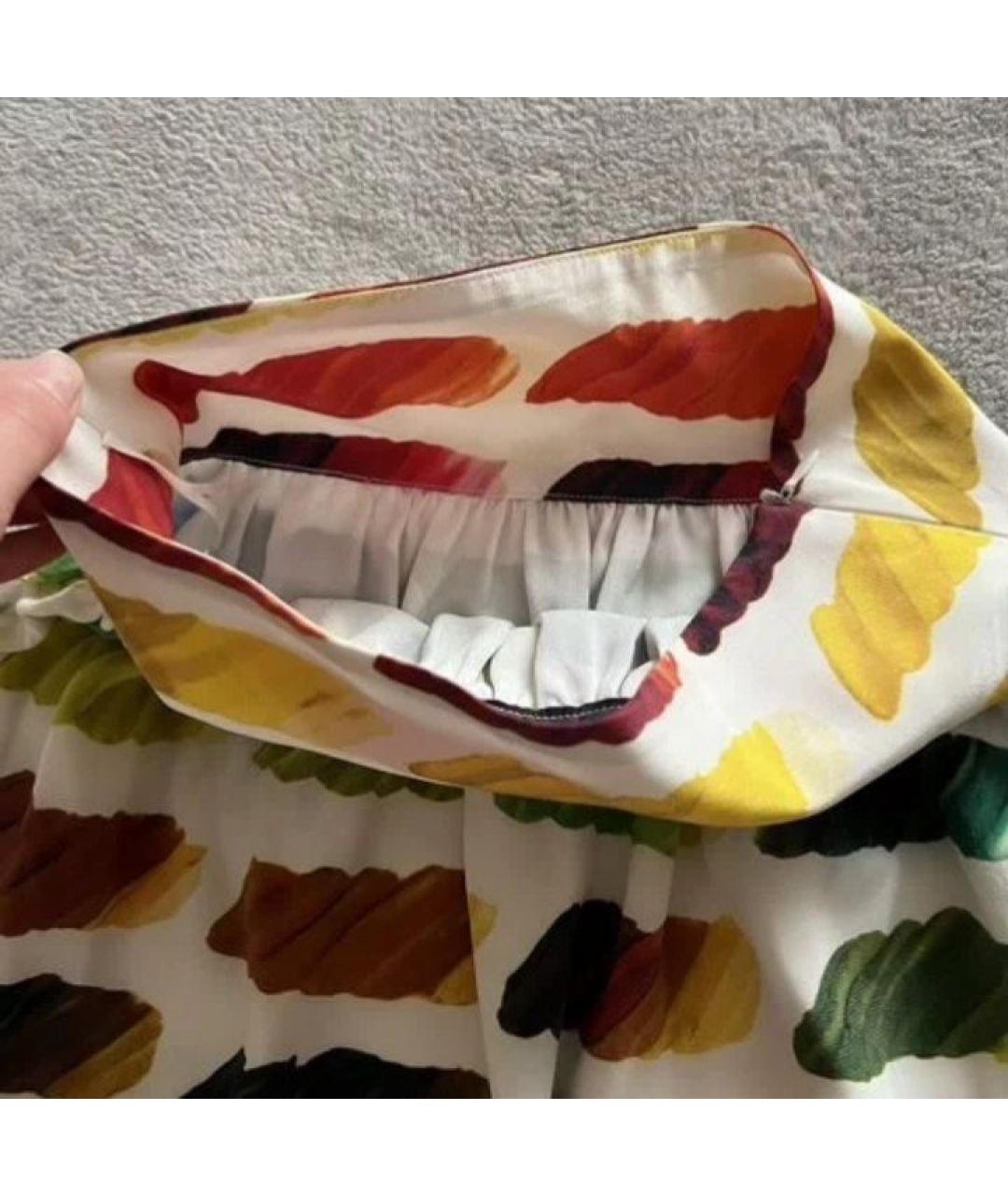 CHANEL Мульти шелковая юбка миди, фото 3