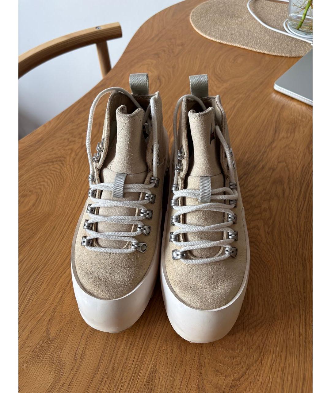 ROA Бежевые кожаные ботинки, фото 2