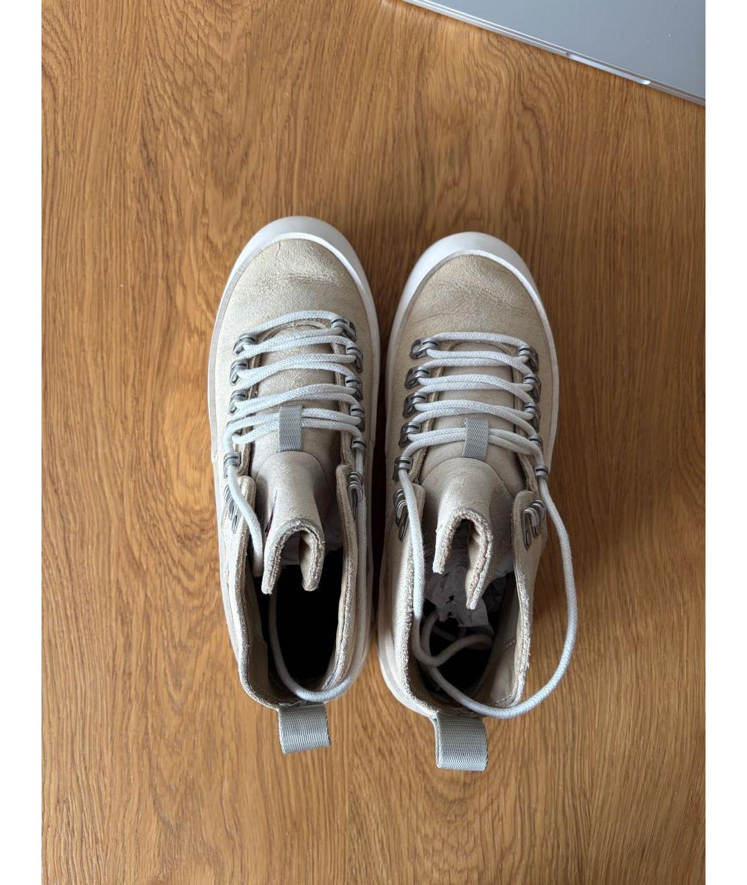 ROA Бежевые кожаные ботинки, фото 3