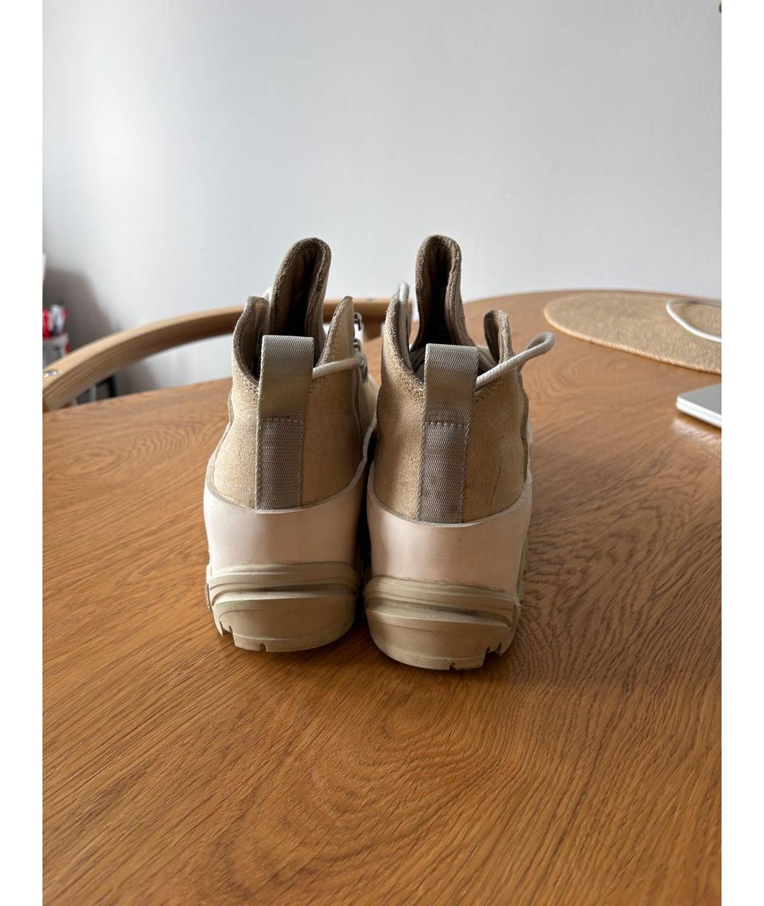 ROA Бежевые кожаные ботинки, фото 4