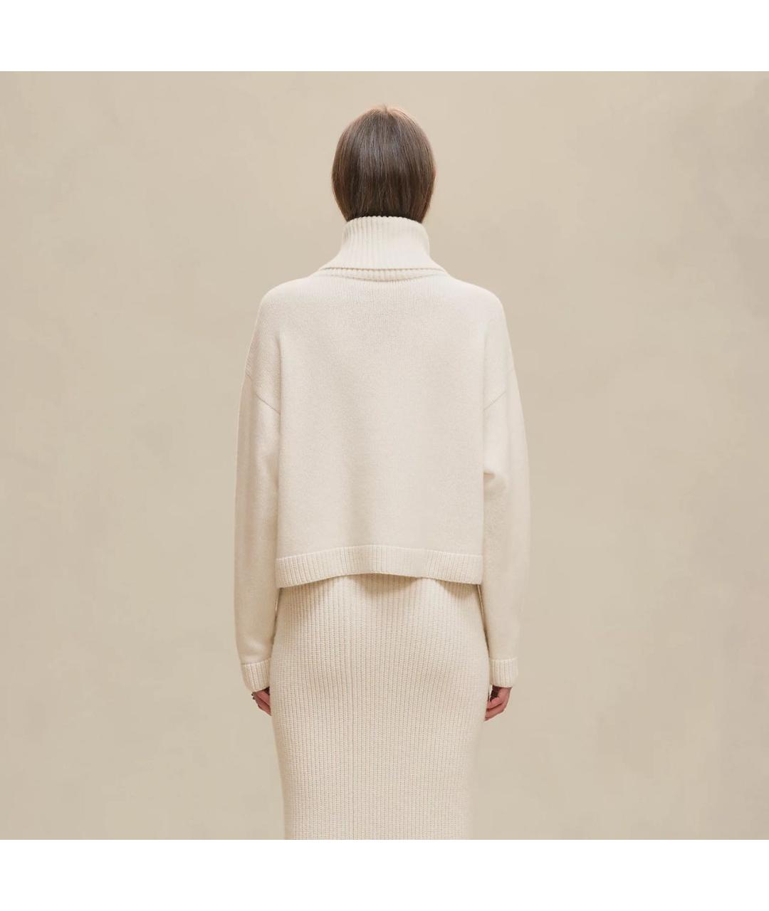 HERMES Бежевая кашемировая водолазка, фото 4