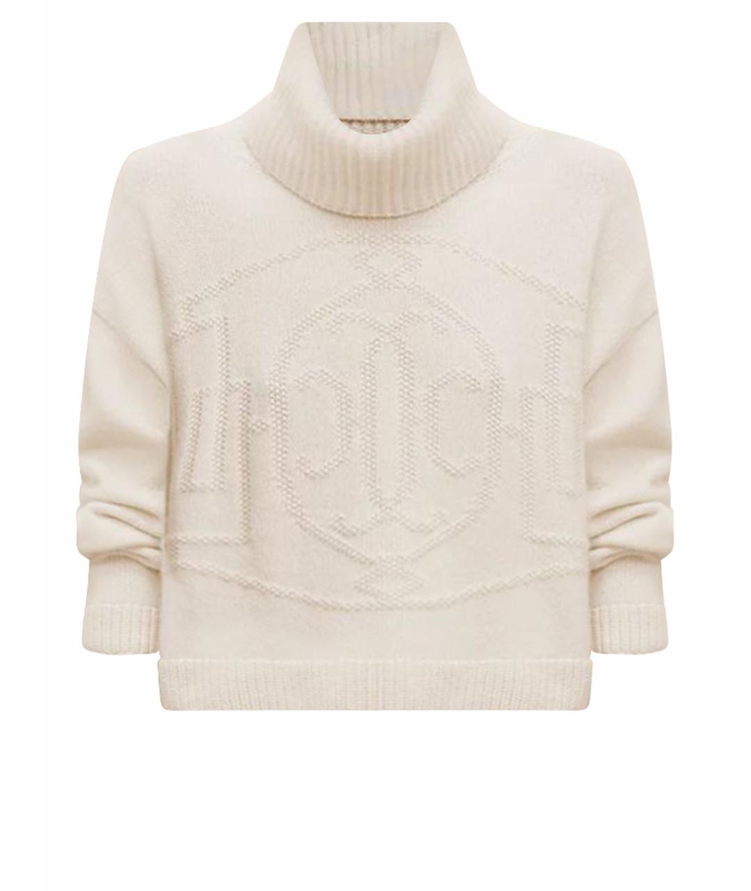 HERMES Бежевая кашемировая водолазка, фото 1