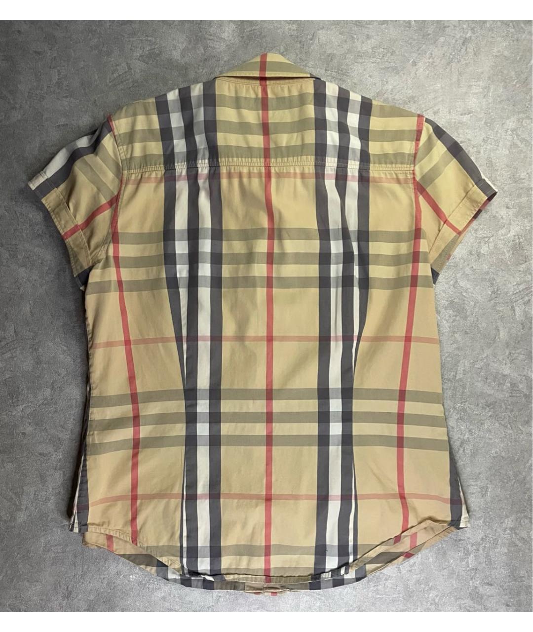 BURBERRY Бежевая хлопковая блузы, фото 2