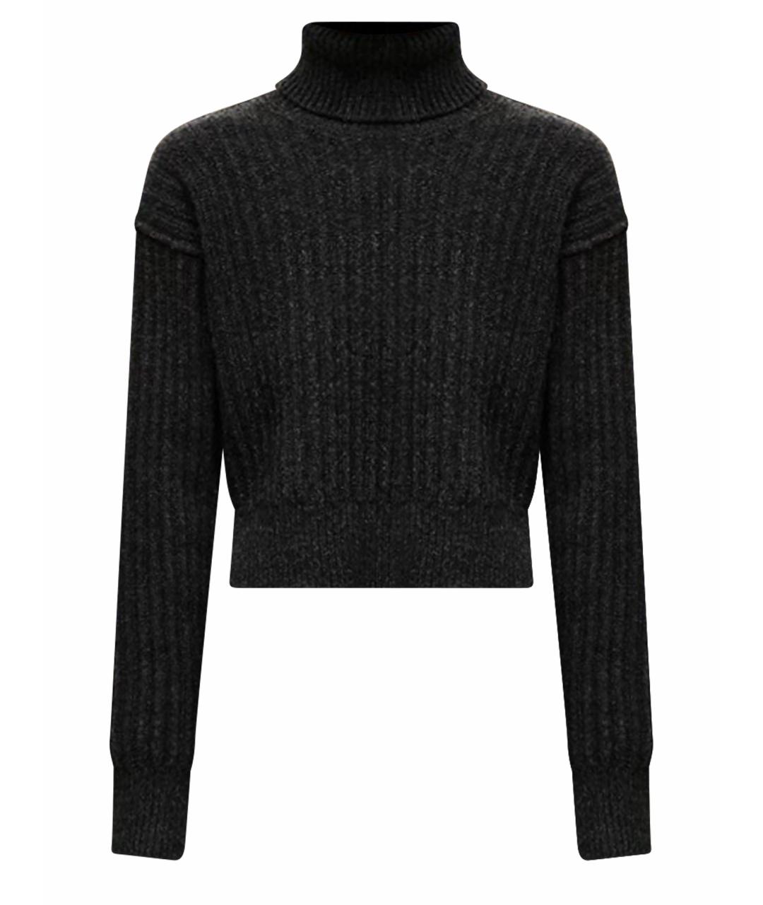 HERMES Черная шерстяная водолазка, фото 1