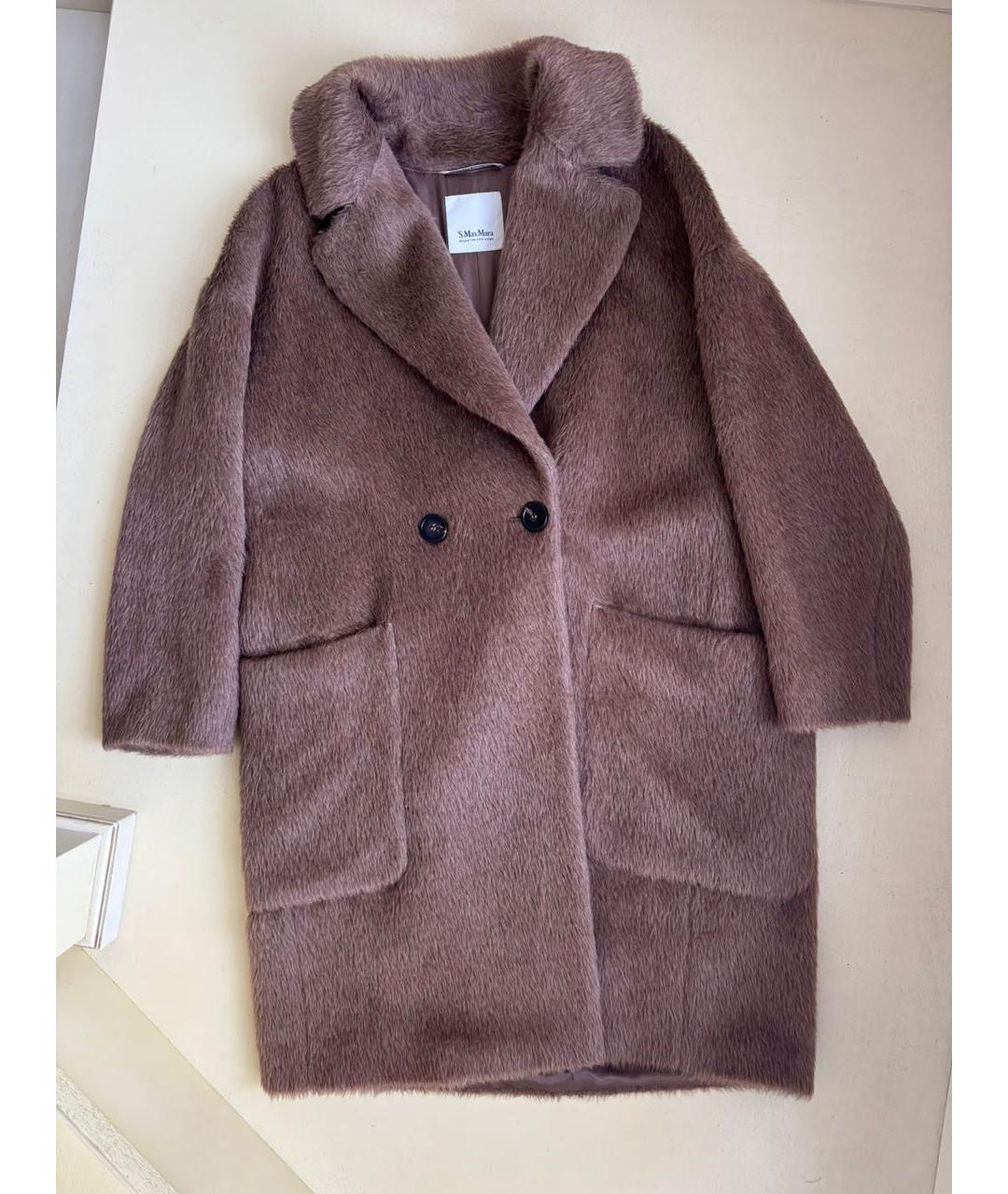 MAX MARA Коричневое шерстяное пальто, фото 3
