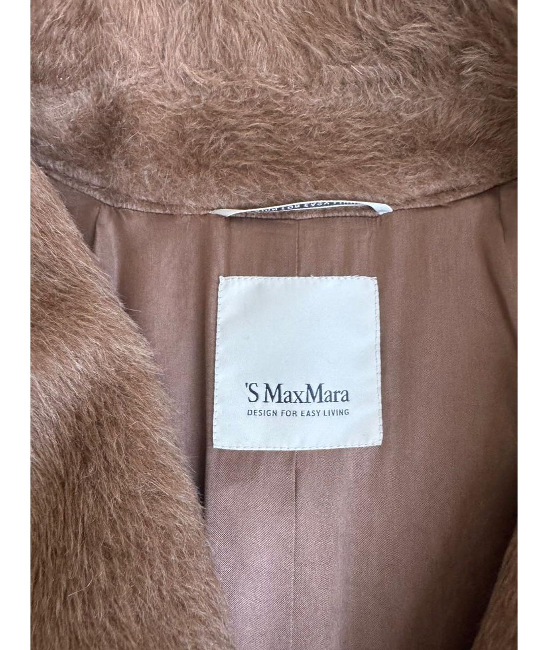 MAX MARA Коричневое шерстяное пальто, фото 5