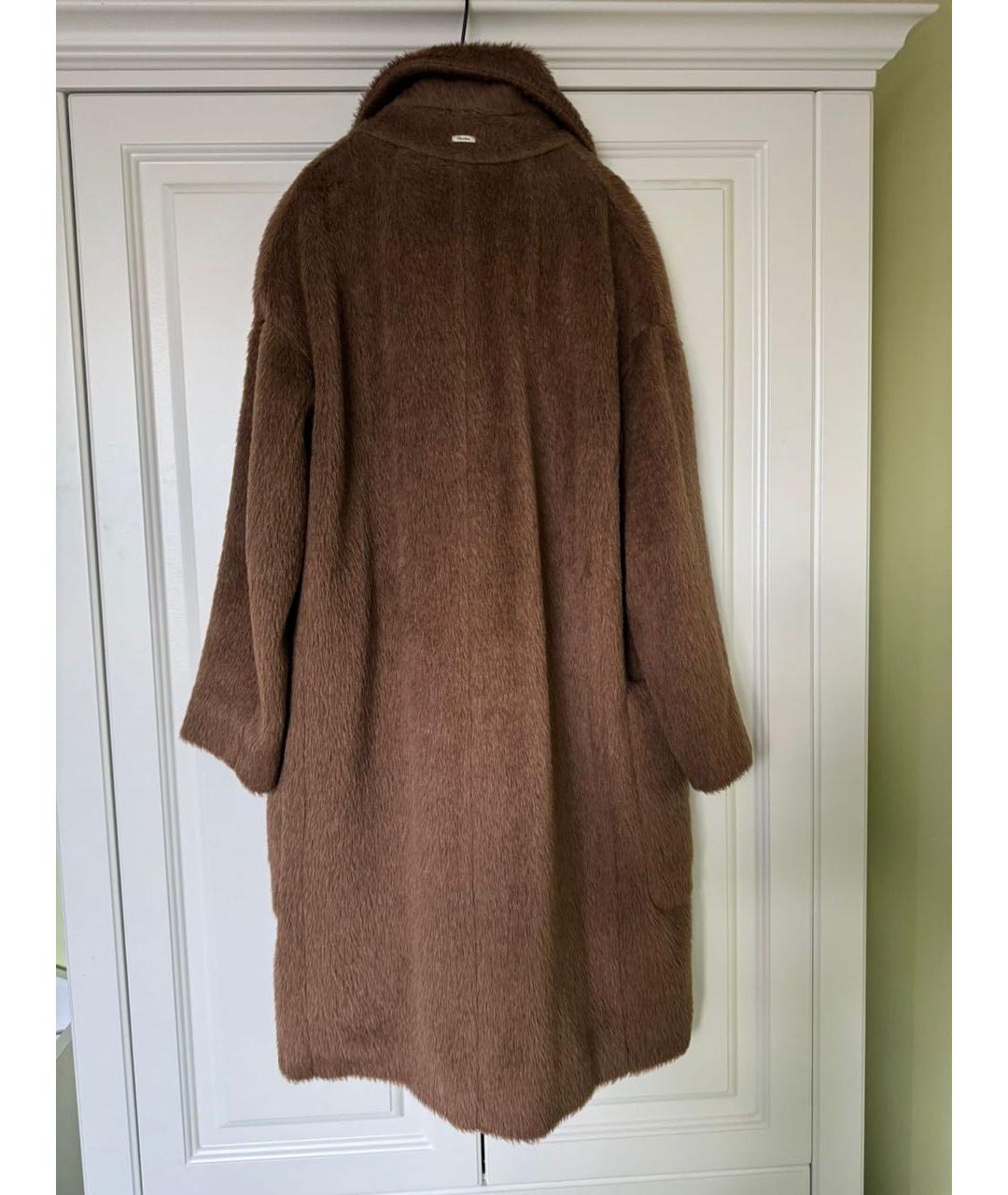 MAX MARA Коричневое шерстяное пальто, фото 2