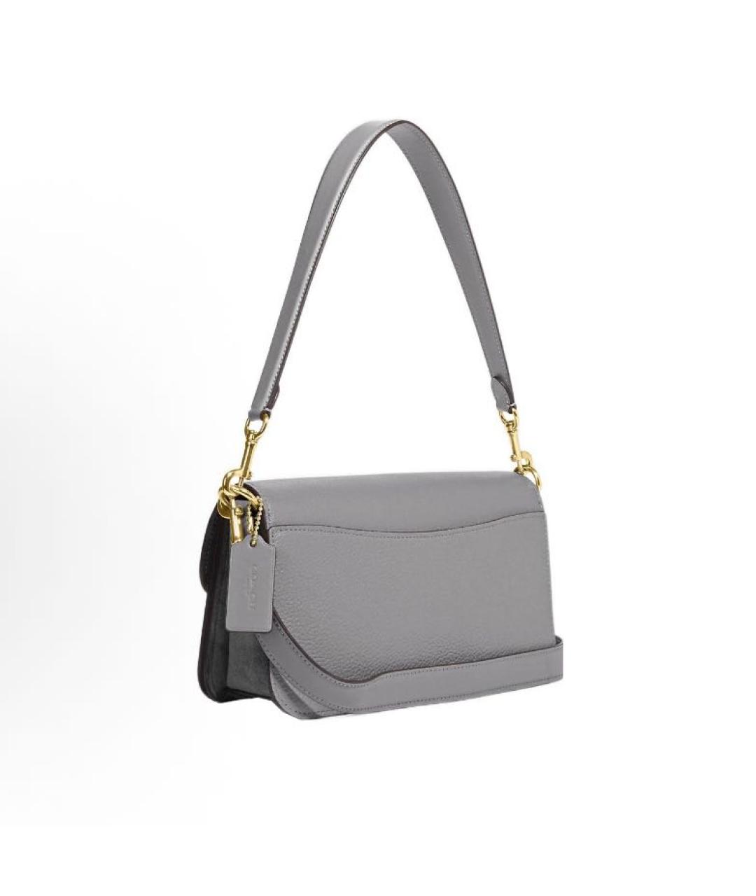 COACH Коричневая кожаная сумка через плечо, фото 2