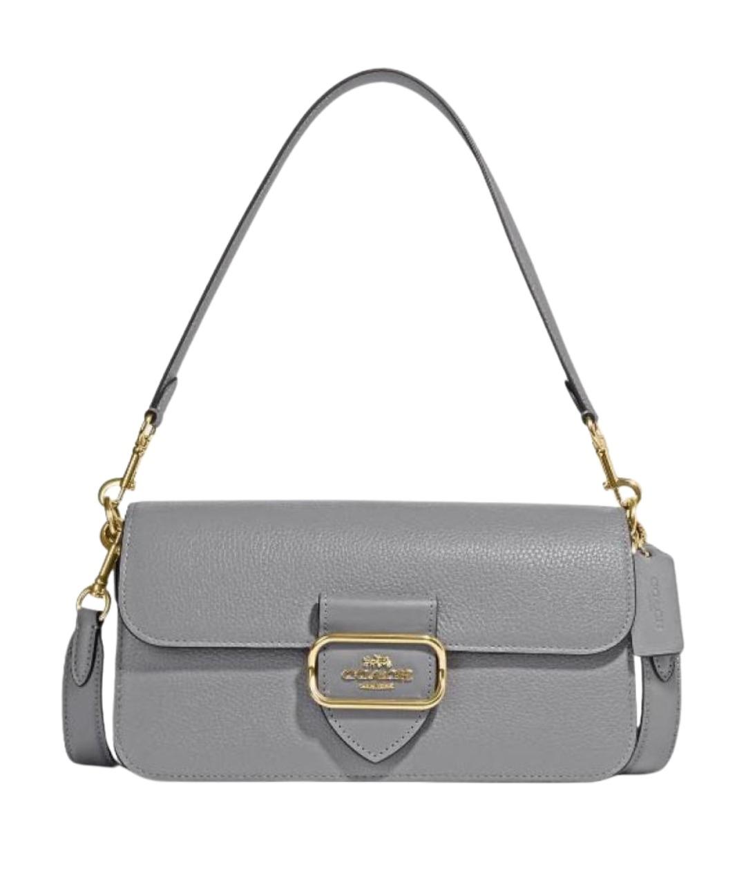 COACH Коричневая кожаная сумка через плечо, фото 1