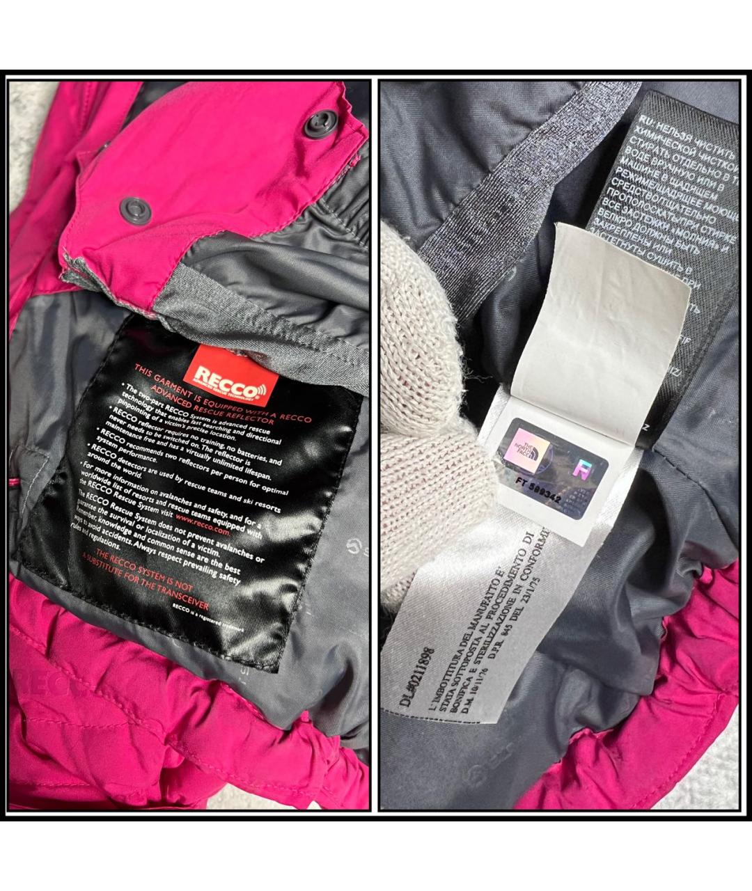 THE NORTH FACE Розовый полиэстеровый пуховик, фото 8