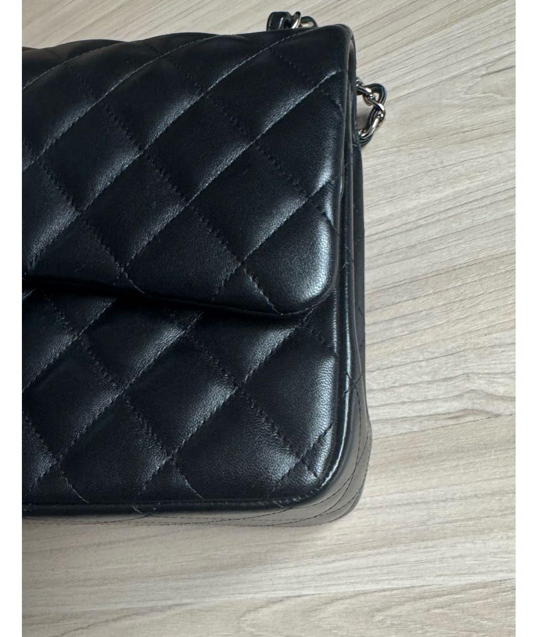 CHANEL Черная кожаная сумка через плечо, фото 3