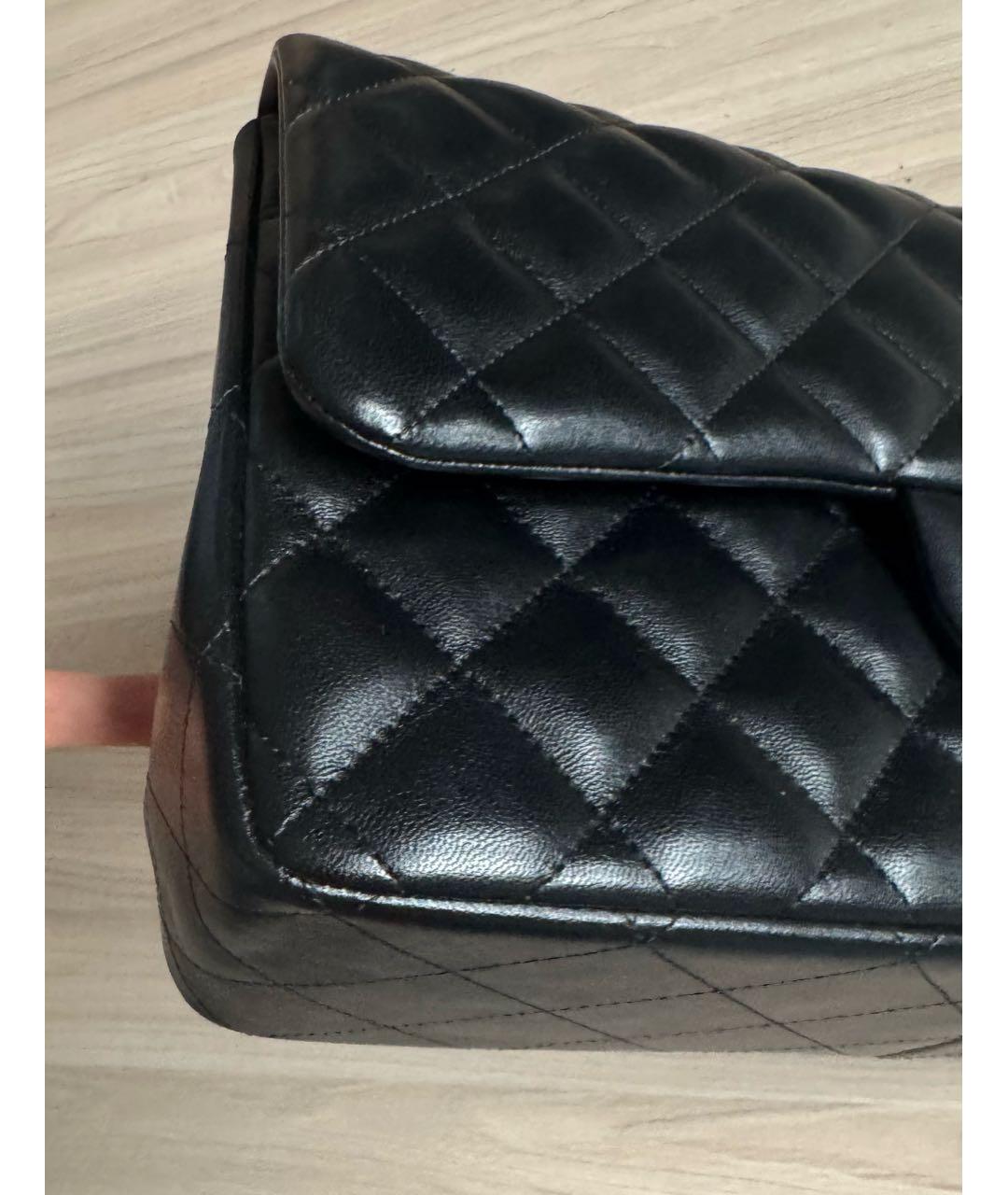 CHANEL Черная кожаная сумка через плечо, фото 4