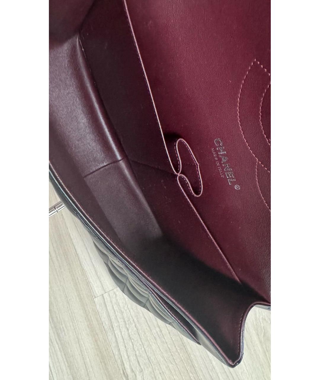 CHANEL Черная кожаная сумка через плечо, фото 8