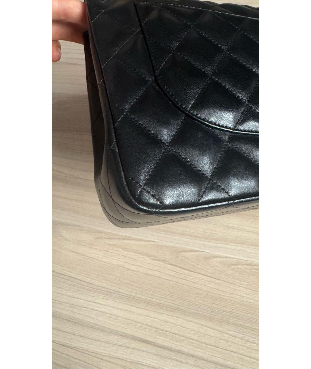 CHANEL Черная кожаная сумка через плечо, фото 6