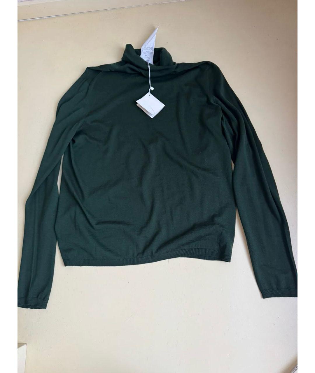 MAX MARA Зеленая шерстяная водолазка, фото 7