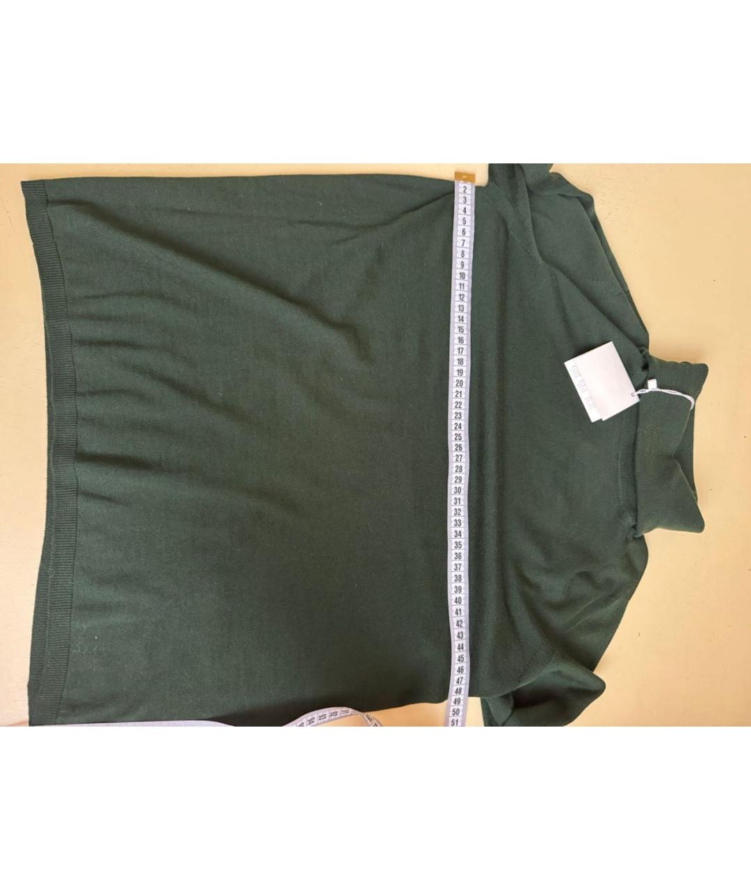 MAX MARA Зеленая шерстяная водолазка, фото 3