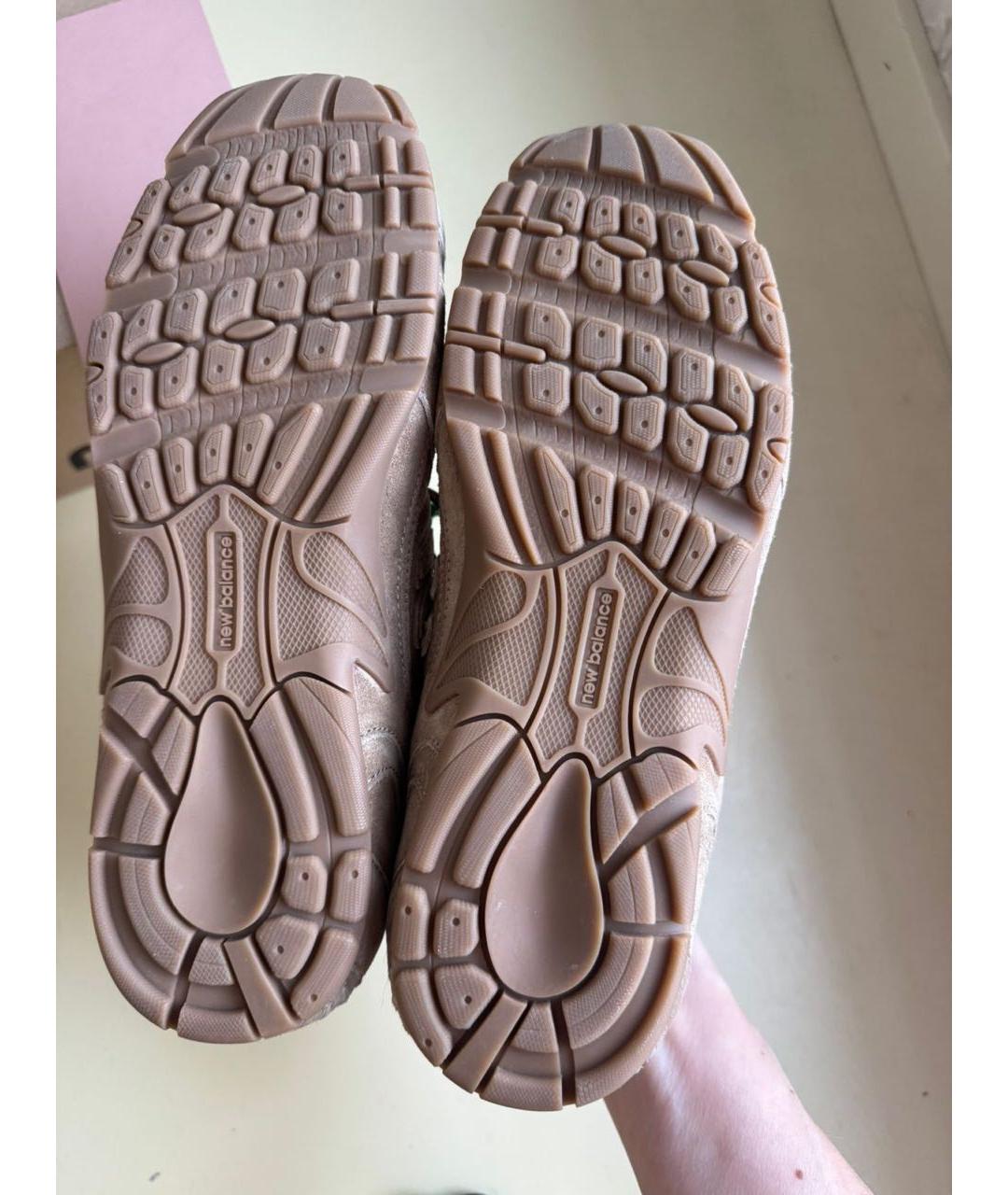 MIU MIU Коричневые замшевые кроссовки, фото 8