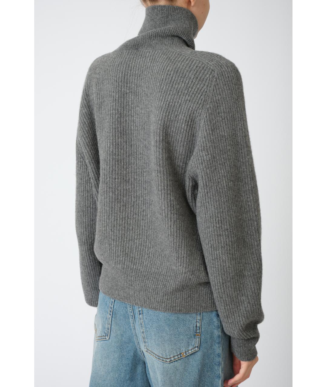 PETAR PETROV Серый шерстяной джемпер / свитер, фото 2