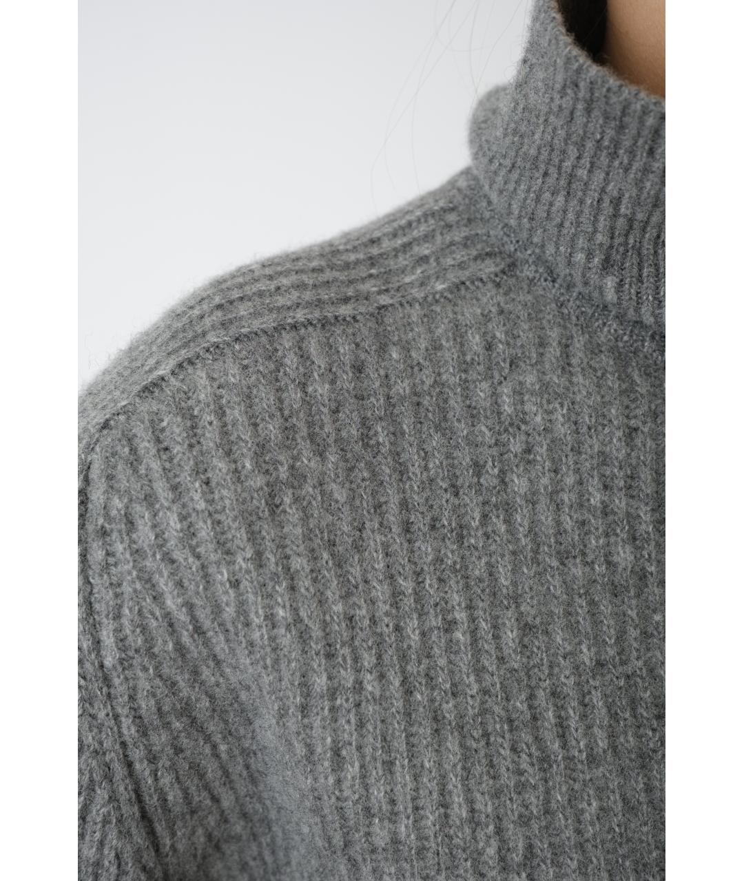 PETAR PETROV Серый шерстяной джемпер / свитер, фото 3