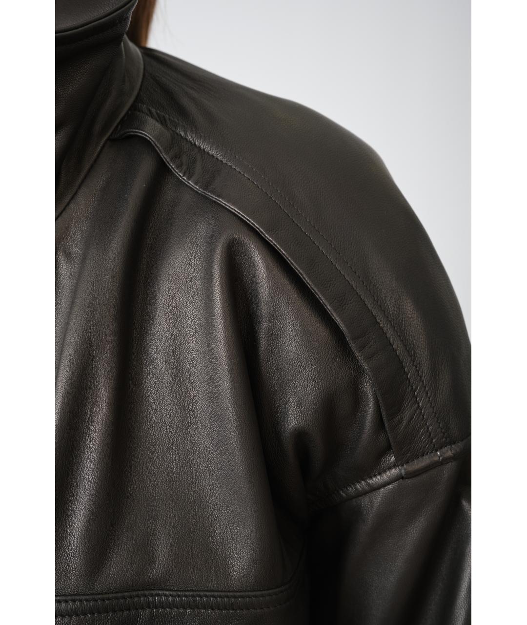 PETAR PETROV Черная кожаная куртка, фото 7