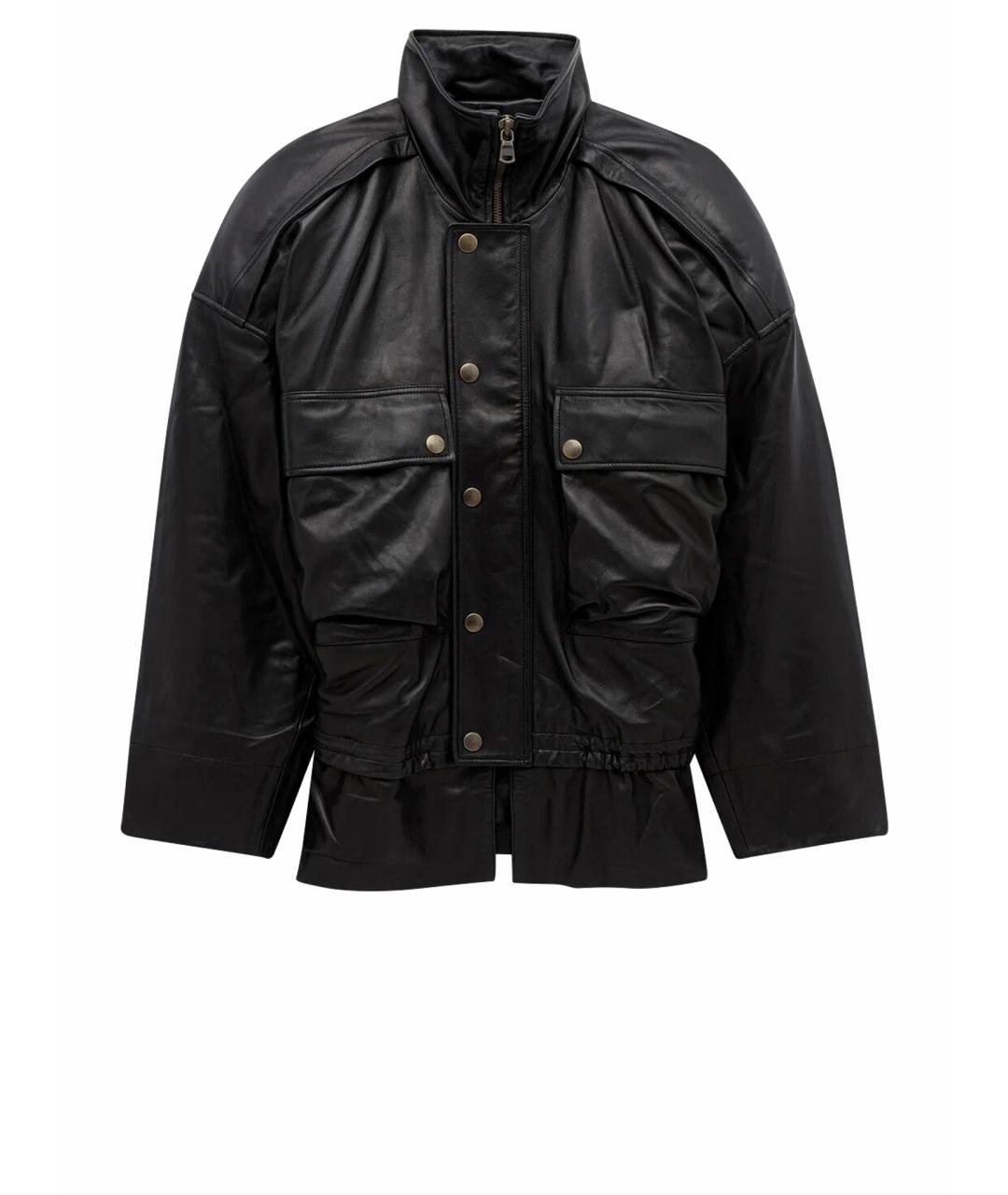 PETAR PETROV Черная кожаная куртка, фото 1