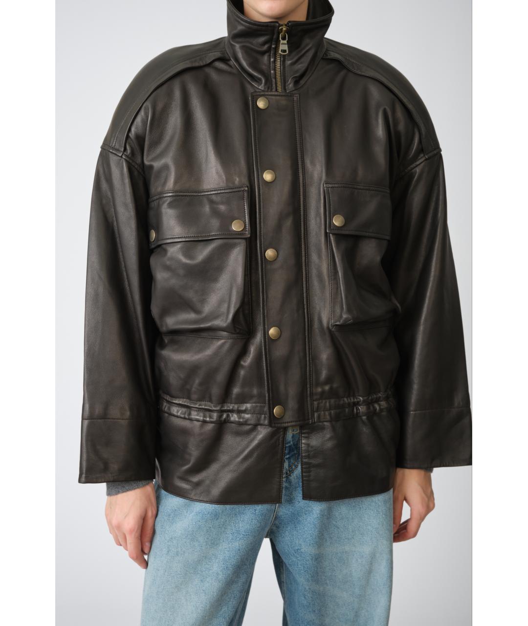 PETAR PETROV Черная кожаная куртка, фото 9