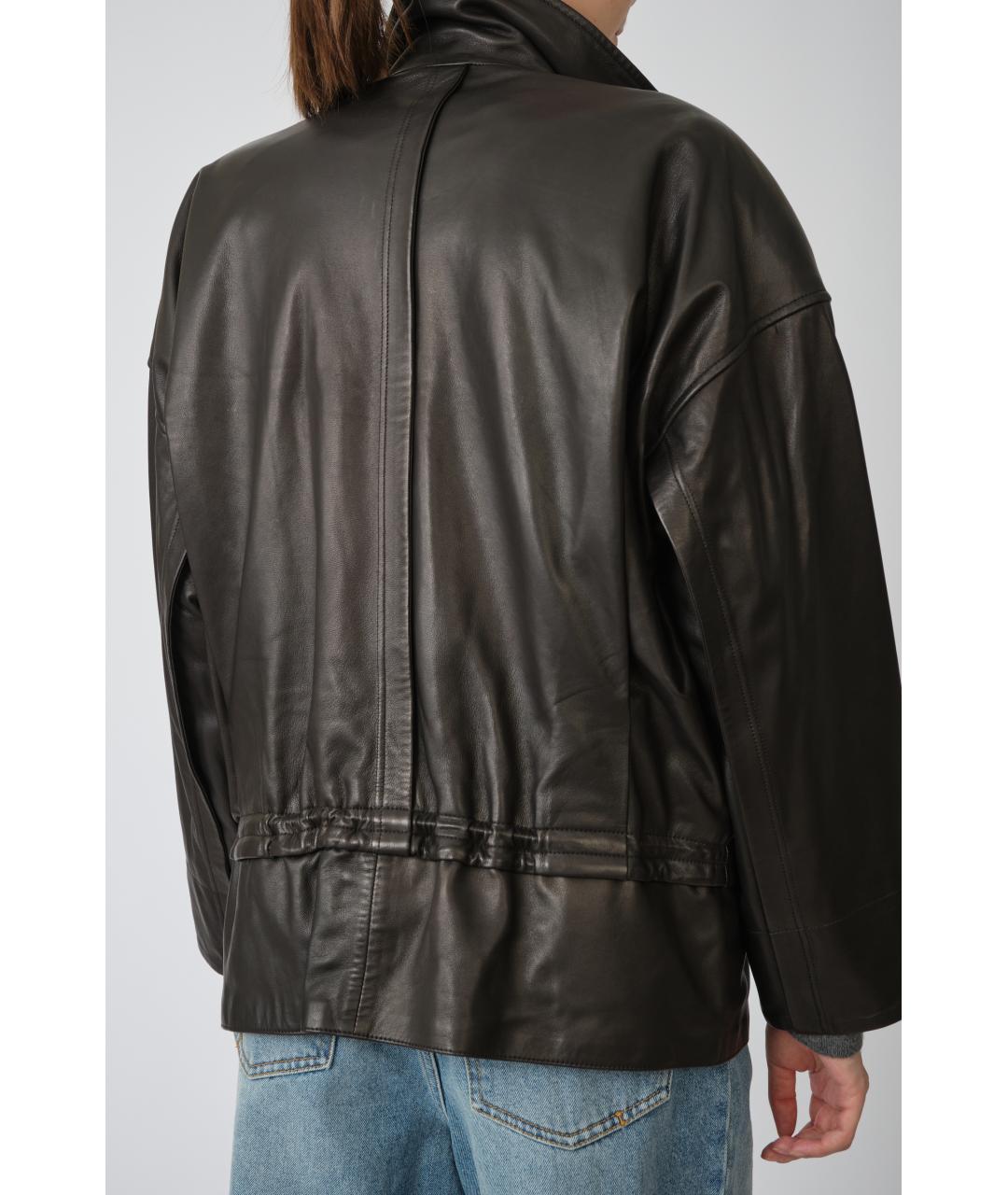 PETAR PETROV Черная кожаная куртка, фото 5