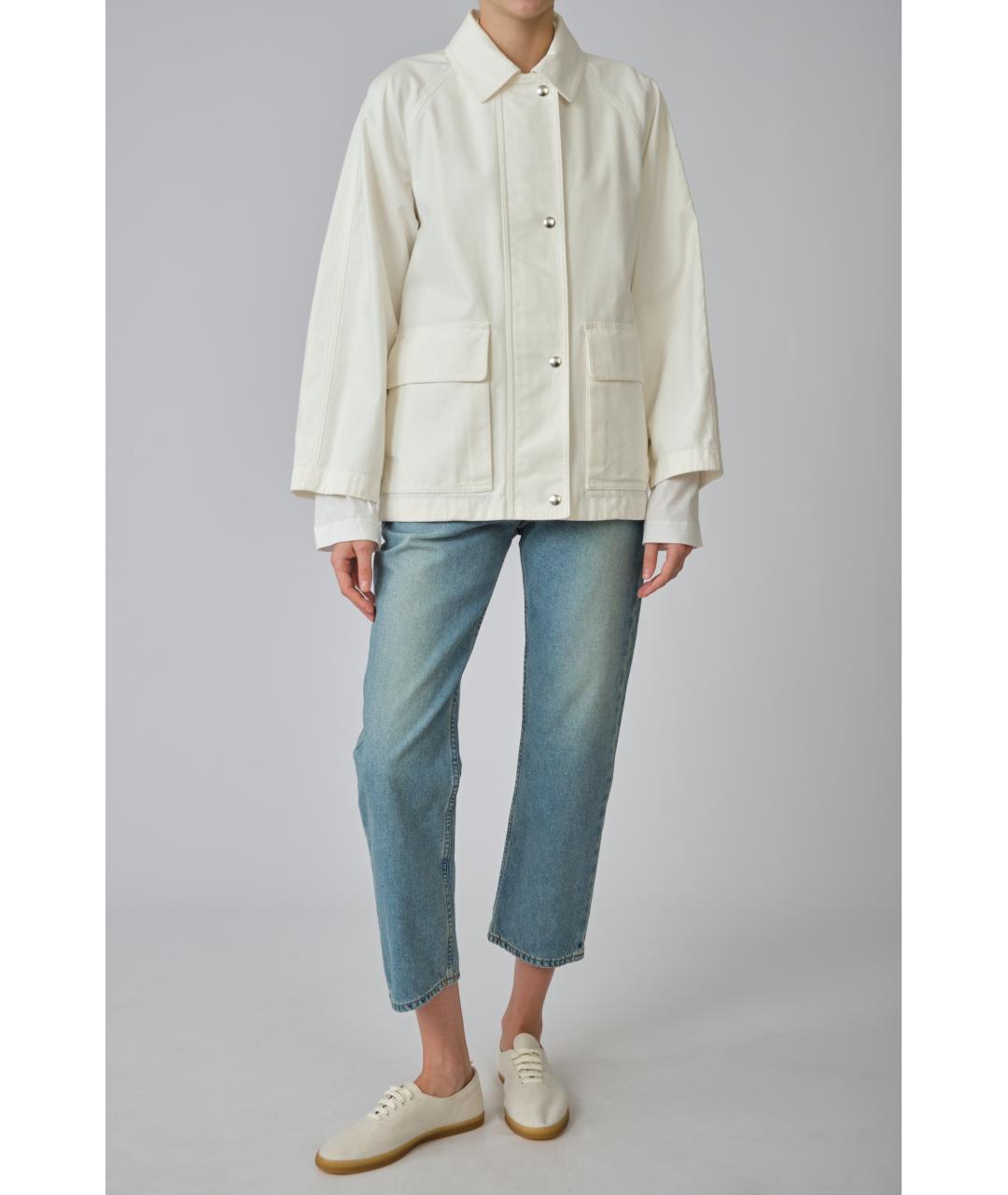 THE ROW Белая хлопковая куртка, фото 2