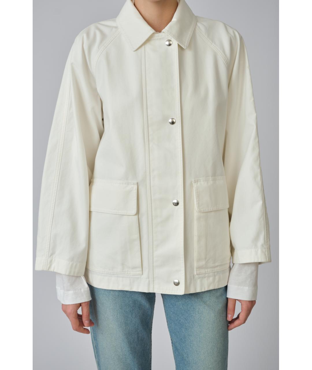 THE ROW Белая хлопковая куртка, фото 7