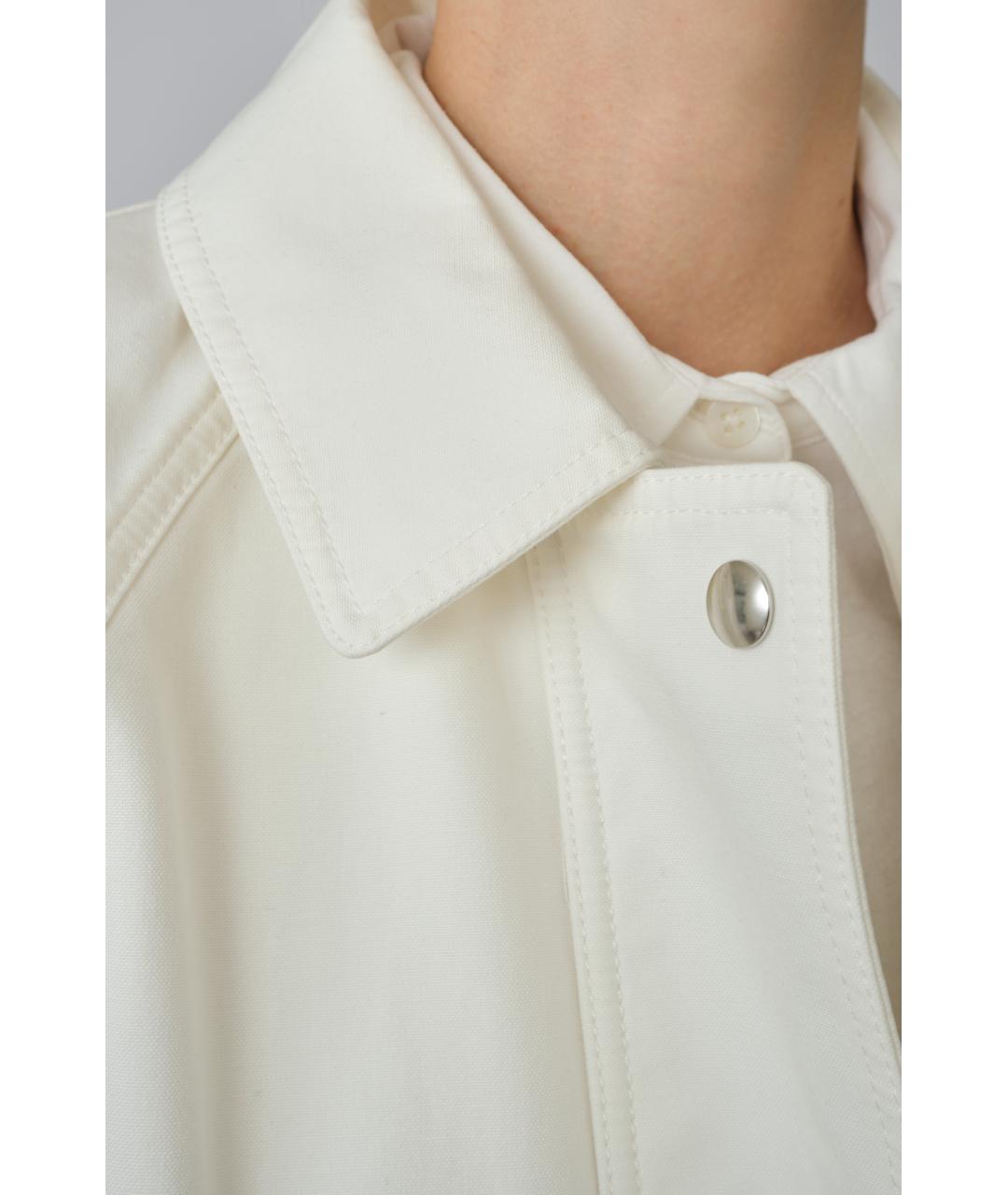 THE ROW Белая хлопковая куртка, фото 5