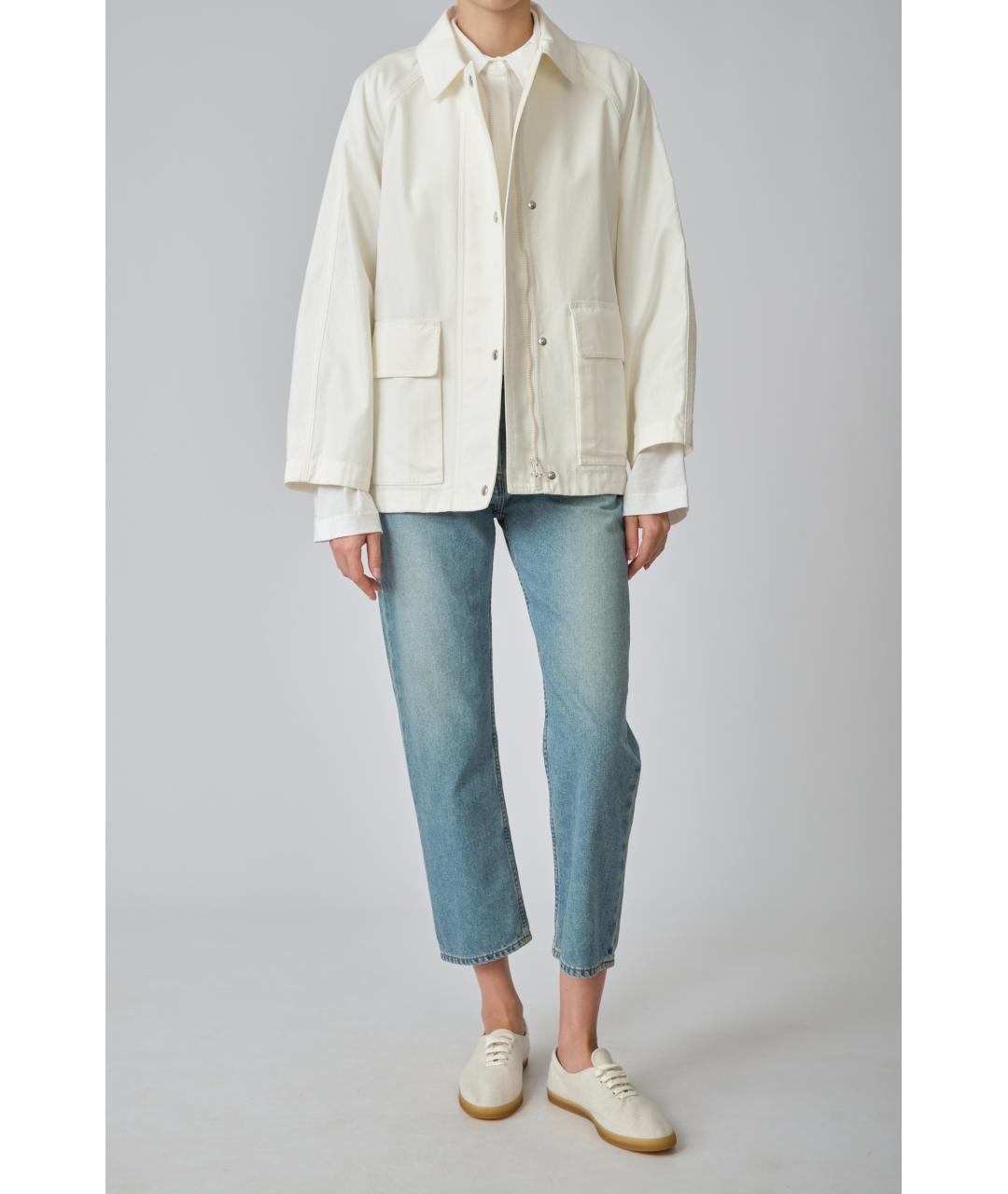 THE ROW Белая хлопковая куртка, фото 3