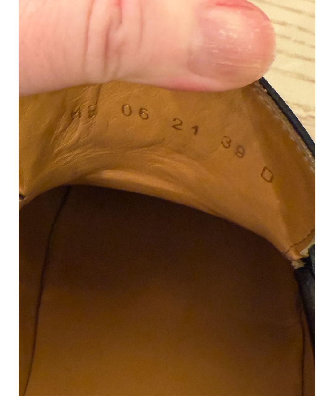 CHRISTIAN DIOR Черные кожаные лоферы, фото 4