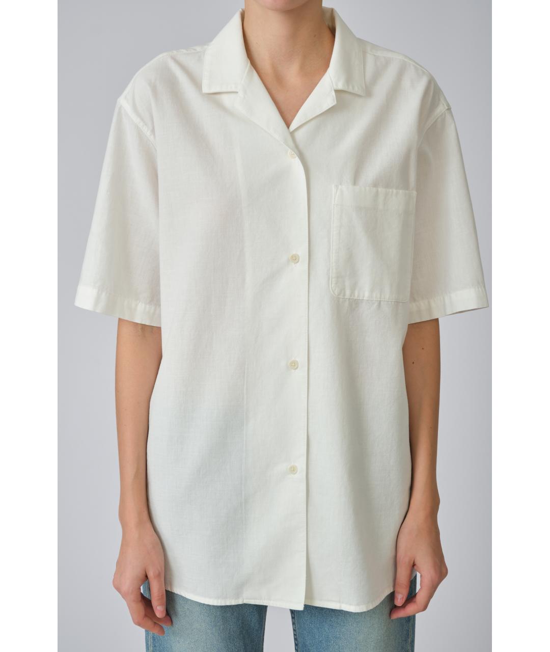 THE ROW Белая хлопковая рубашка, фото 6