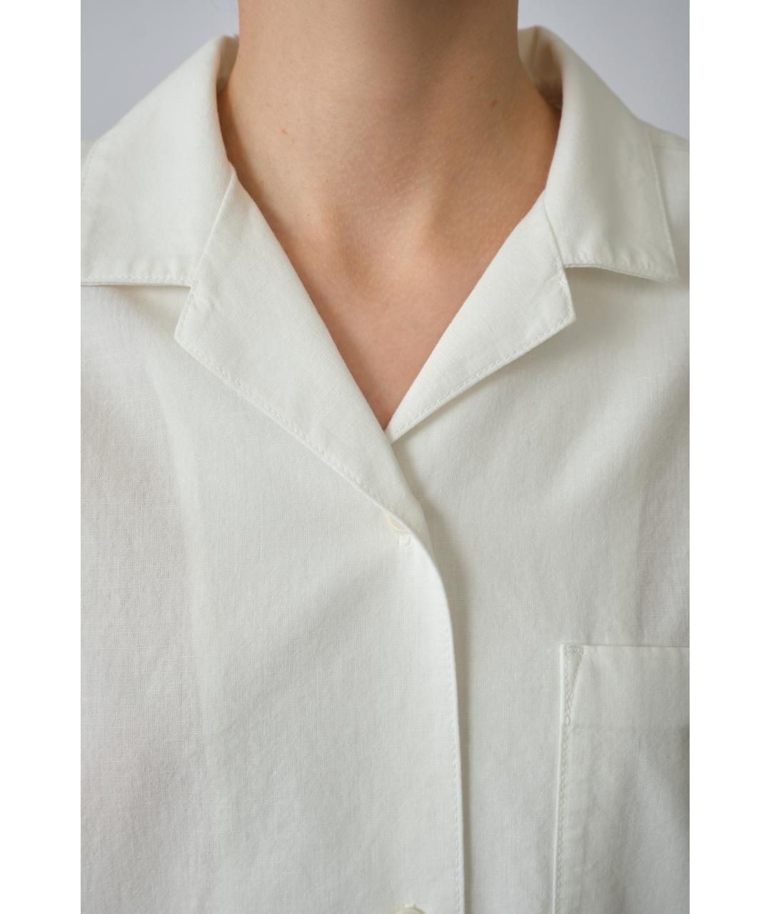 THE ROW Белая хлопковая рубашка, фото 4