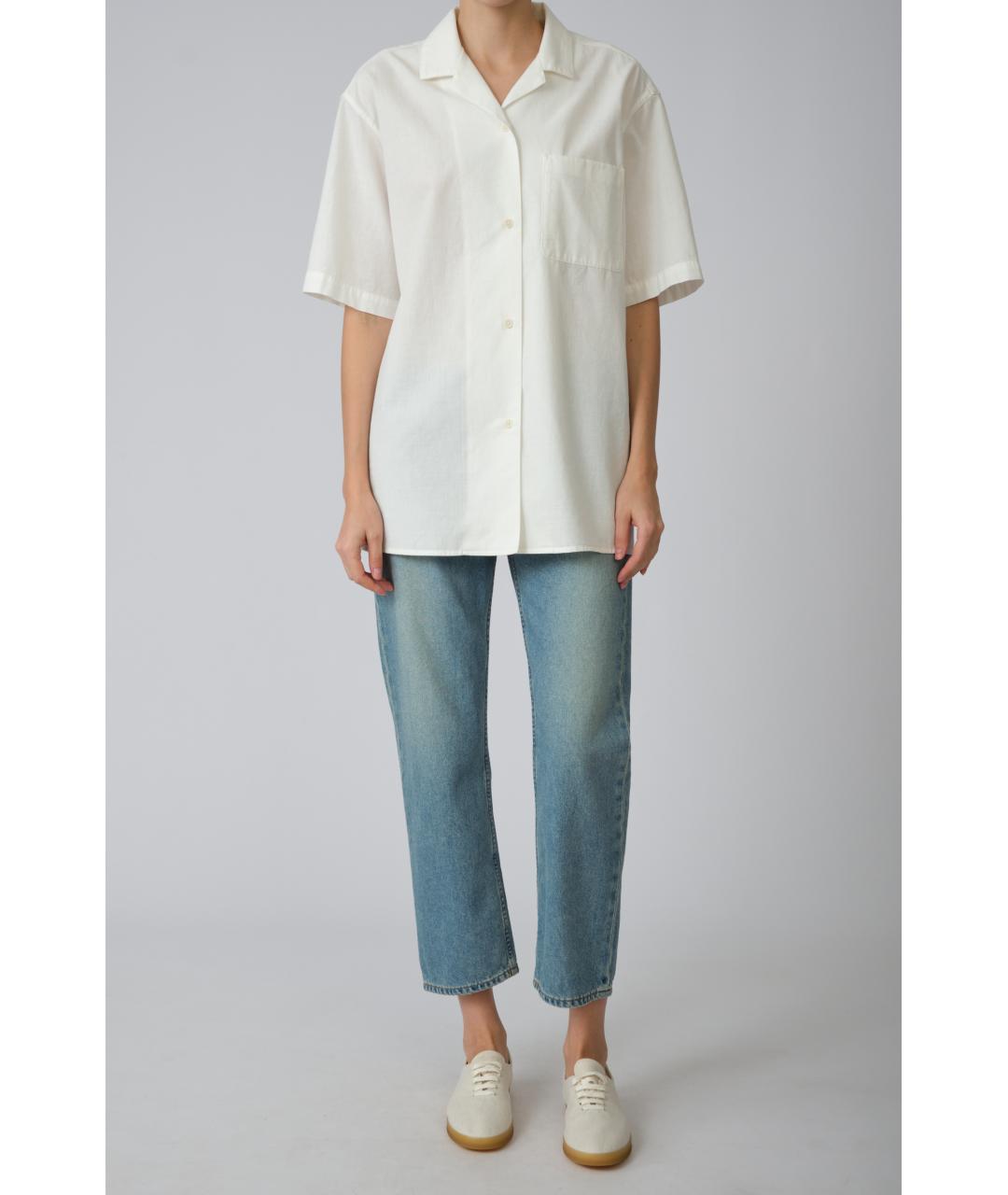 THE ROW Белая хлопковая рубашка, фото 5