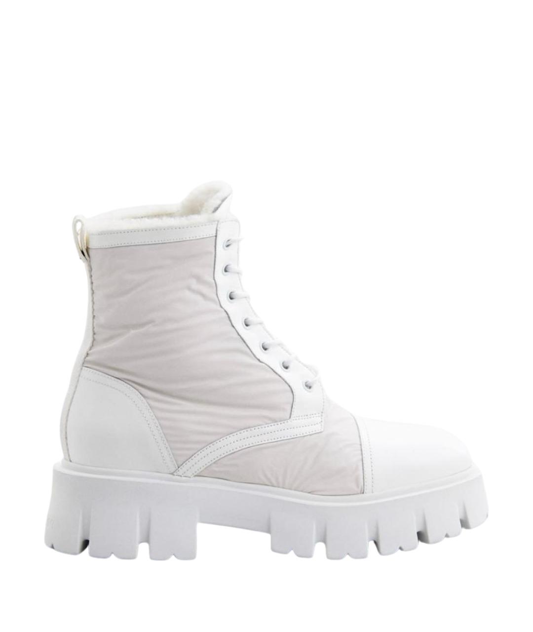 PREMIATA Белые кожаные ботинки, фото 1