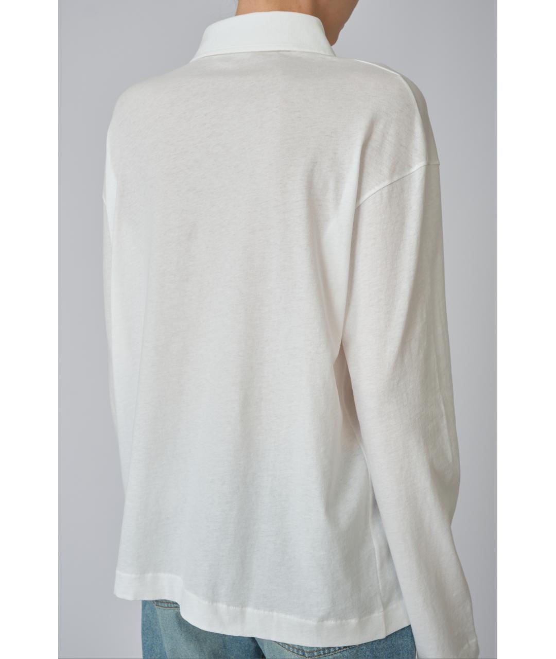 THE ROW Белый хлопковый джемпер / свитер, фото 6