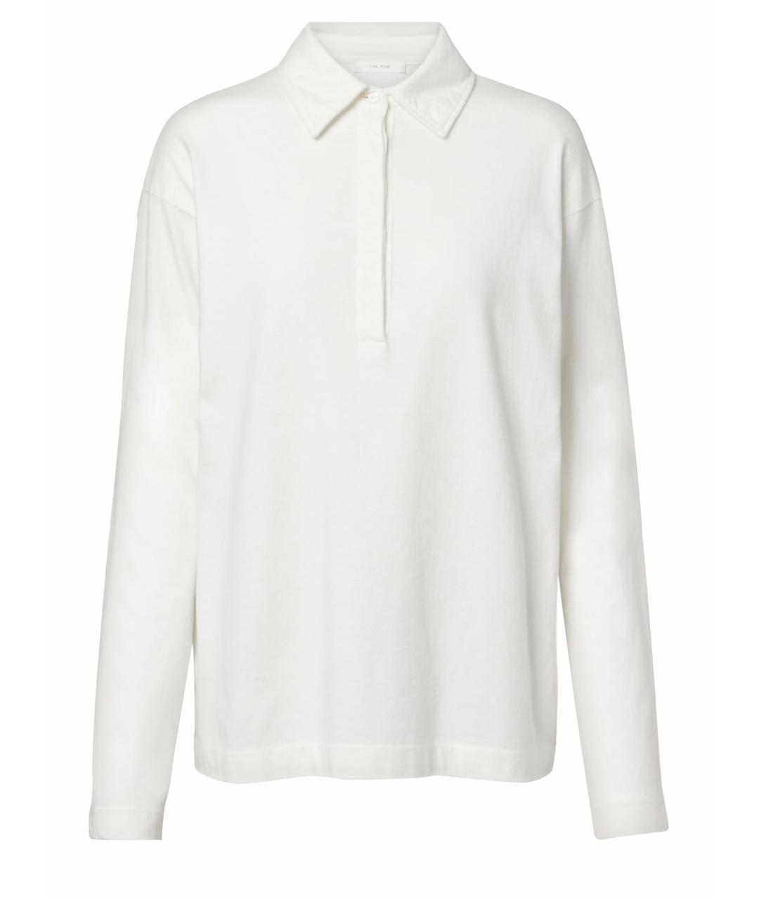 THE ROW Белый хлопковый джемпер / свитер, фото 1