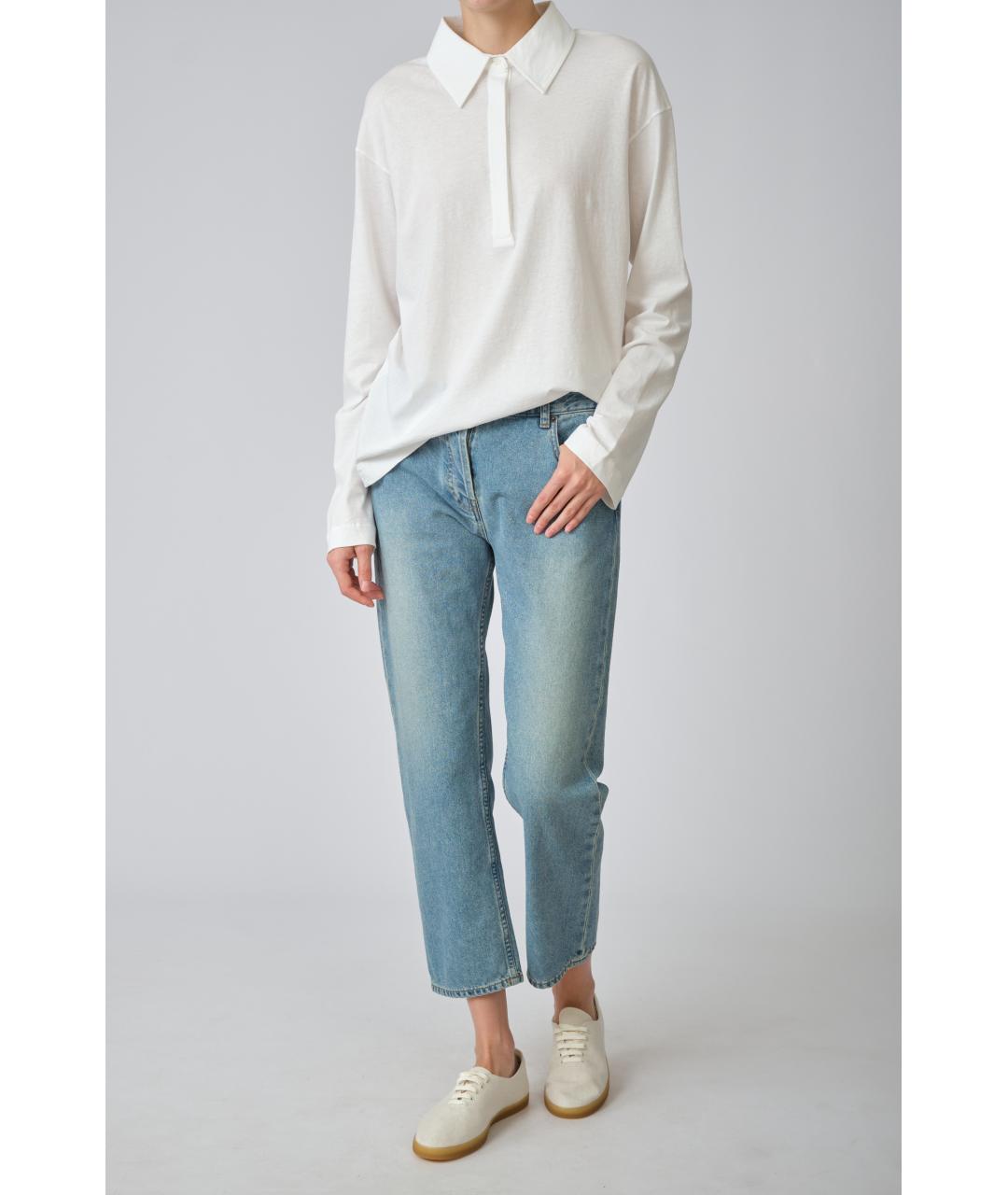 THE ROW Белый хлопковый джемпер / свитер, фото 3