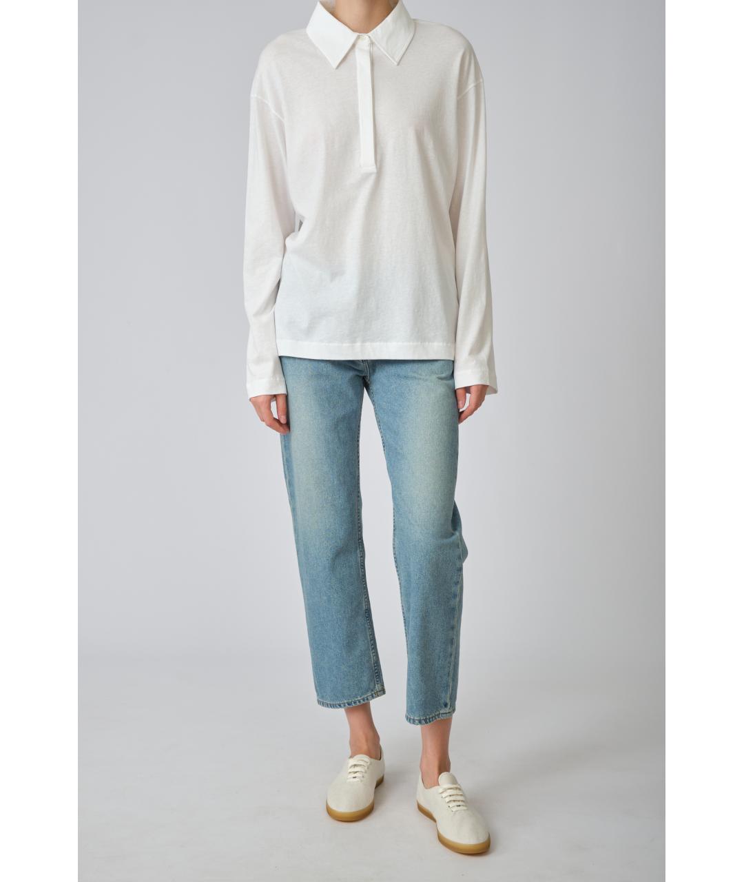 THE ROW Белый хлопковый джемпер / свитер, фото 2