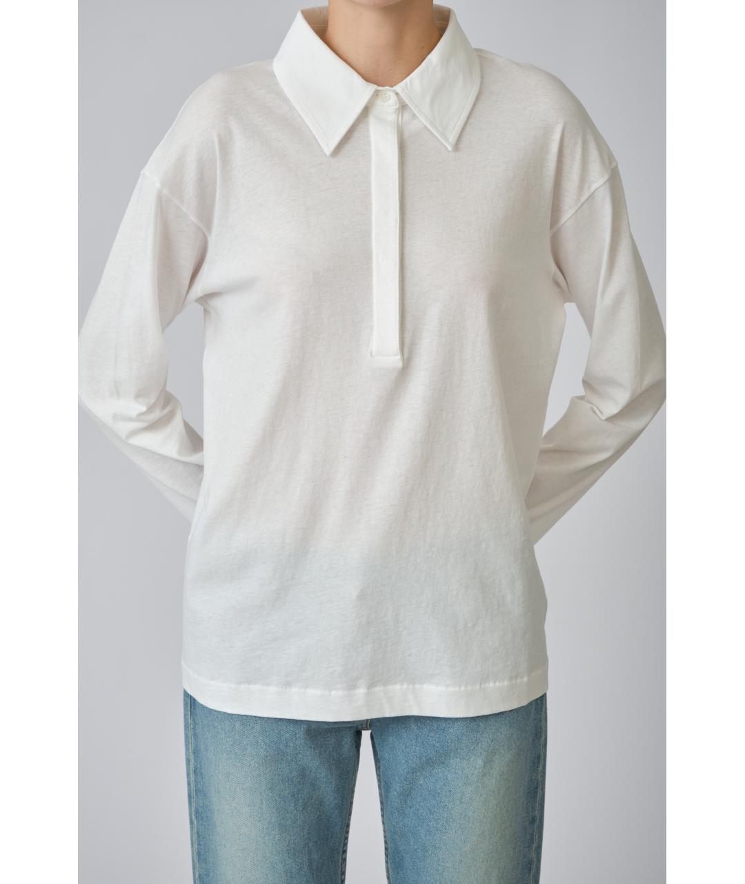 THE ROW Белый хлопковый джемпер / свитер, фото 4