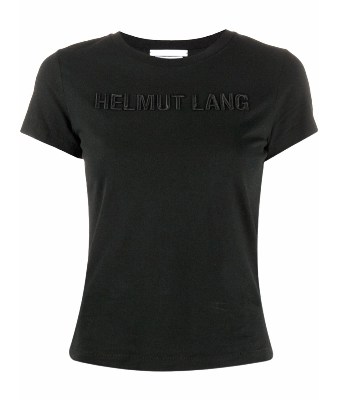 HELMUT LANG Черная хлопковая майка, фото 1