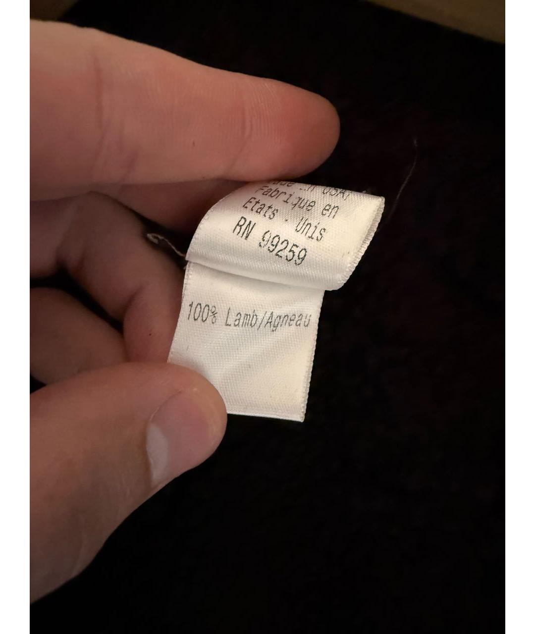 VERA WANG Коричневая кожаная дубленка, фото 4