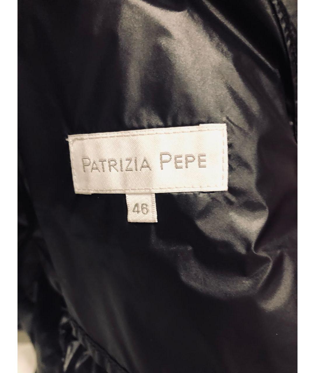 PATRIZIA PEPE Черная полиэстеровая куртка, фото 3