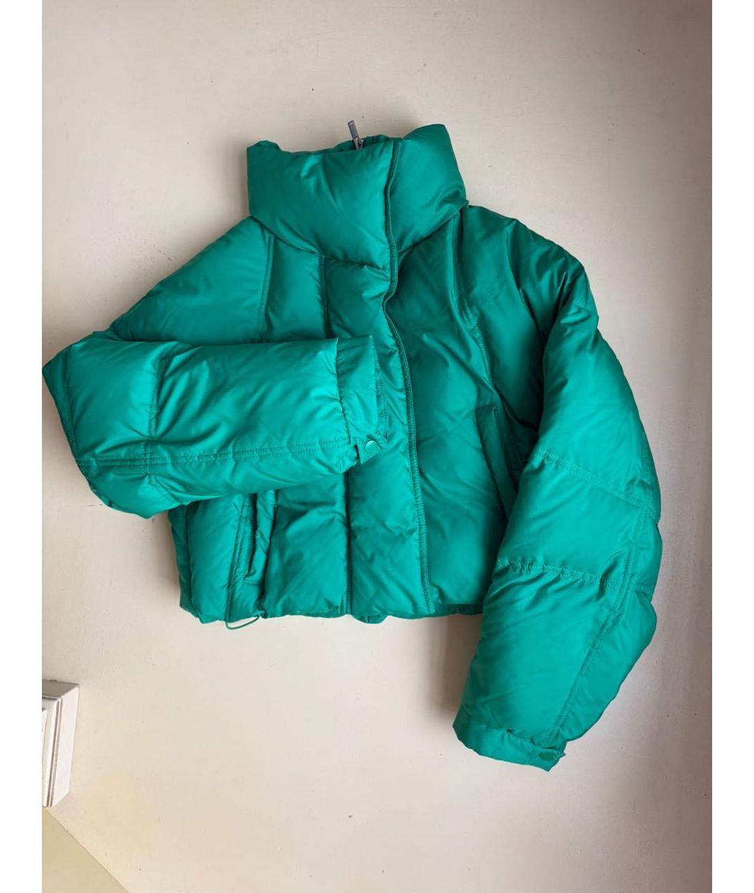 12 STOREEZ Зеленый пуховик, фото 5