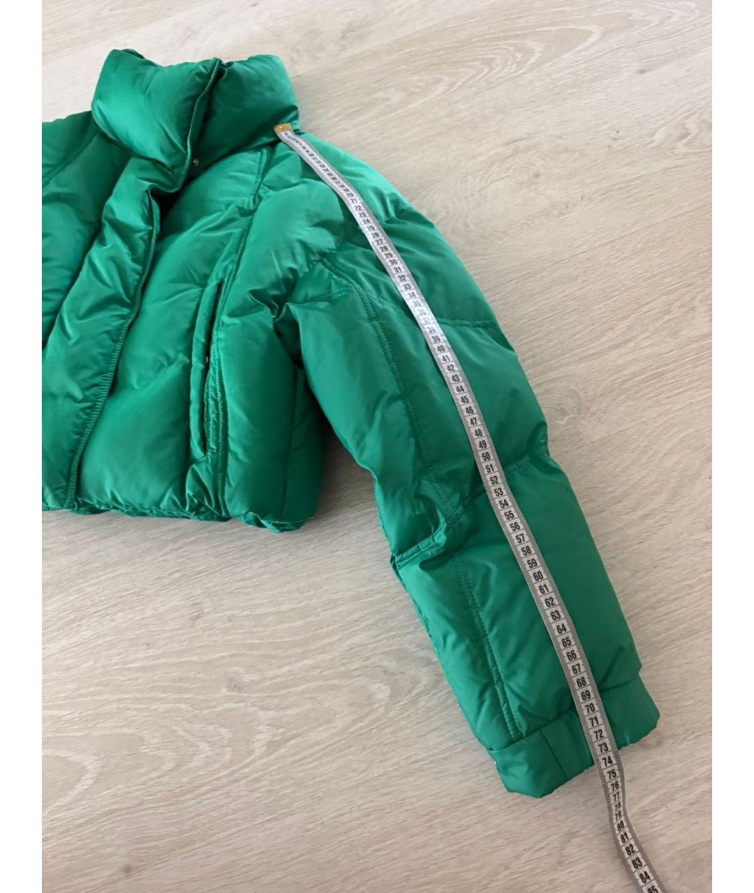 12 STOREEZ Зеленый пуховик, фото 4