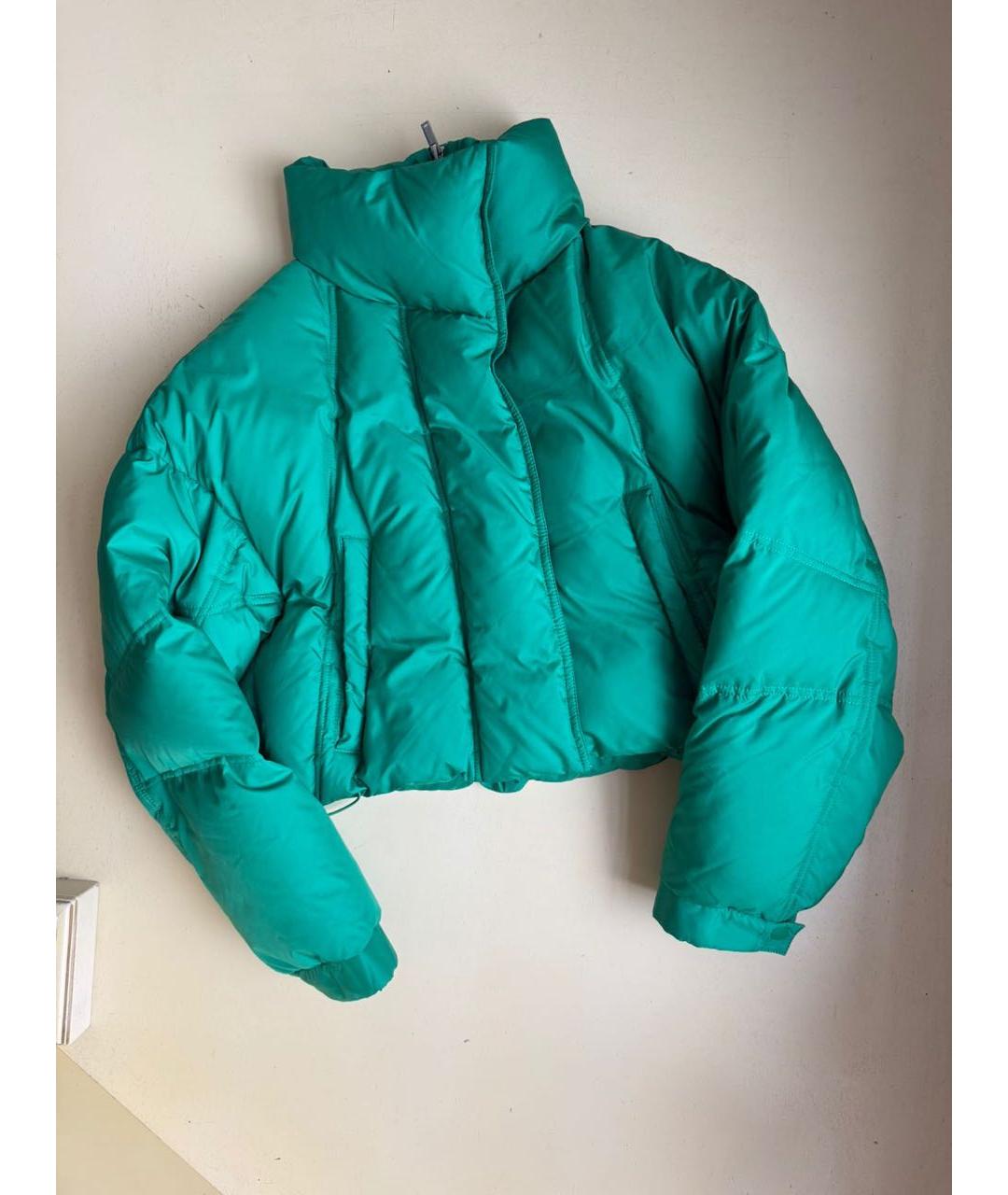 12 STOREEZ Зеленый пуховик, фото 2