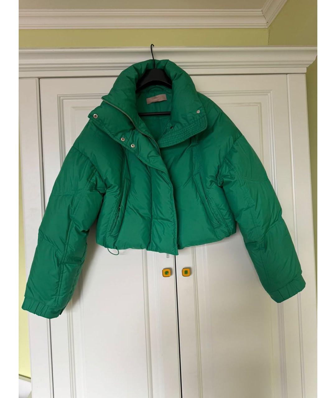 12 STOREEZ Зеленый пуховик, фото 3